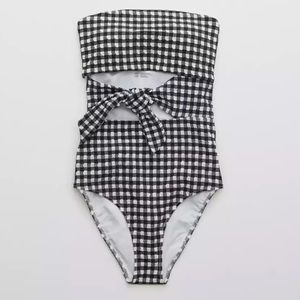 Brand New with tags Aerie Gingham Swimsuit size Large